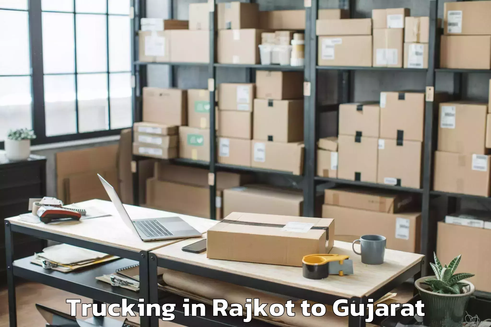 Easy Rajkot to Kadod Trucking Booking